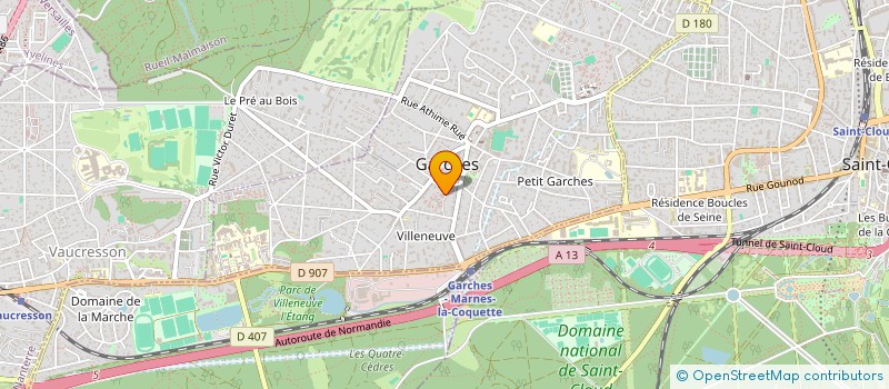 localisation de l'entreprise MADAME AURELIE ALVES DA CUNHA à GARCHES