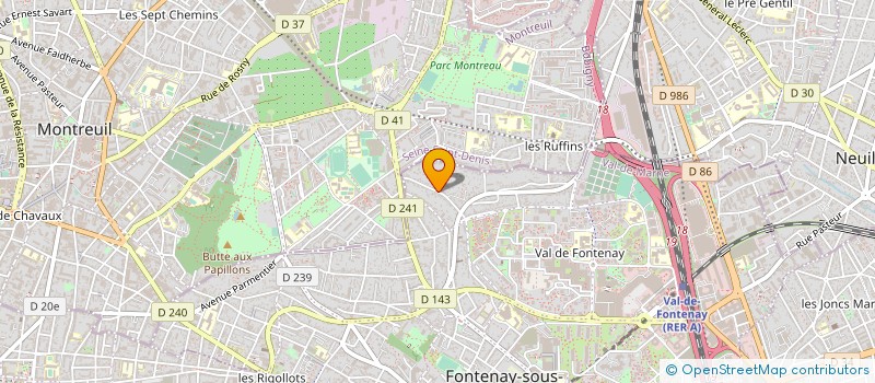 localisation de l'entreprise MADAME AURELIE AMAR à FONTENAY-SOUS-BOIS
