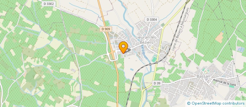 localisation de l'entreprise MADAME AURELIE AMATE  LIEURAN-LES-BEZIERS
