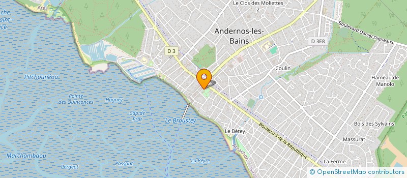 localisation de l'entreprise MADAME AURELIE AMIOTTE à ANDERNOS-LES-BAINS