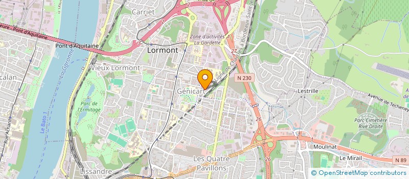 localisation de l'entreprise MADAME AURELIE AMOND COULOMB  LORMONT