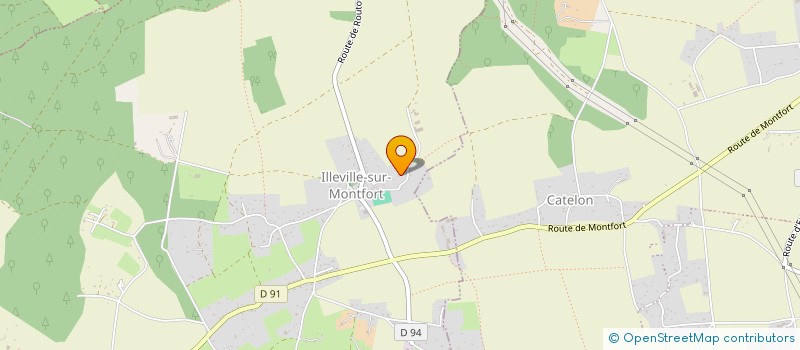 localisation de l'entreprise MADAME AURELIE AMOURET  ILLEVILLE-SUR-MONTFORT