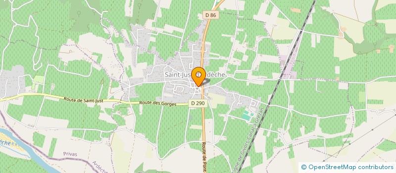 localisation de l'entreprise MADAME AURELIE ANARES  SAINT-JUST-D'ARDECHE