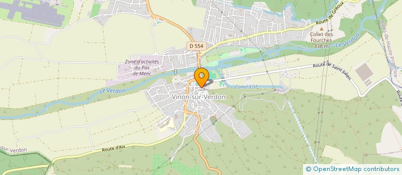 localisation de l'entreprise MADAME AURELIE ANGELIQUE CLAUZON  VINON-SUR-VERDON