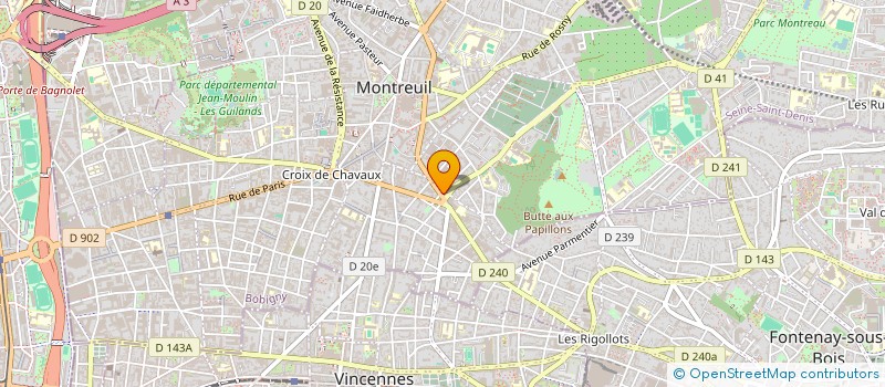 localisation de l'entreprise MADAME AURELIE ANNE FALLER à MONTREUIL