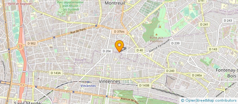 localisation de l'entreprise MADAME AURELIE ARMAND à MONTREUIL