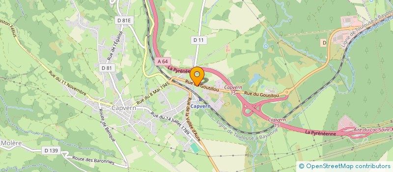 localisation de l'entreprise MADAME AURELIE ARNE  LANNEMEZAN