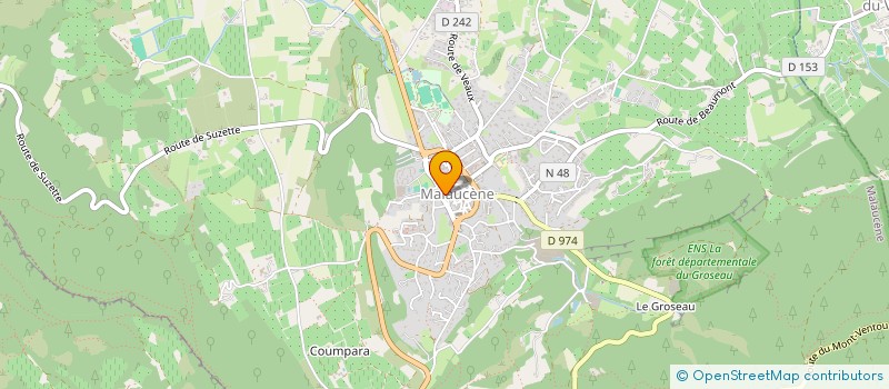 localisation de l'entreprise MADAME AURELIE ARNOUX  MALAUCENE