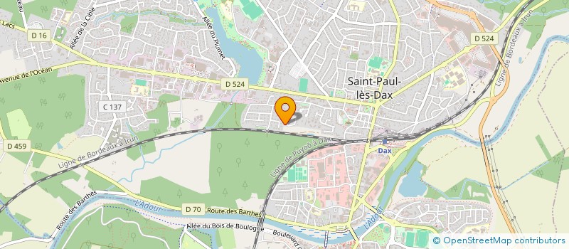 localisation de l'entreprise MADAME AURELIE ARRANGOIS à SAINT-PAUL-LES-DAX