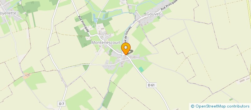 localisation de l'entreprise MADAME AURELIE AURELIE  MONTENESCOURT