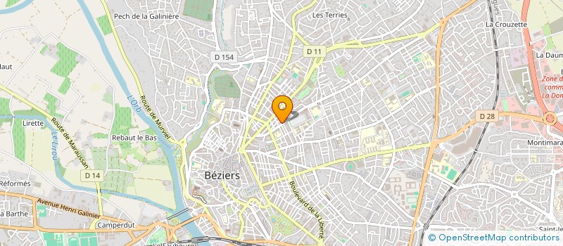 localisation de l'entreprise MADAME AURELIE AUZEANNEAU à BEZIERS