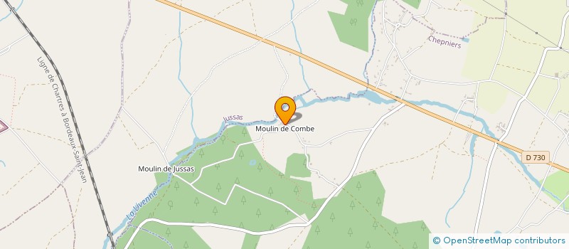 localisation de l'entreprise MADAME AURELIE BABAUD  BUSSAC-FORET