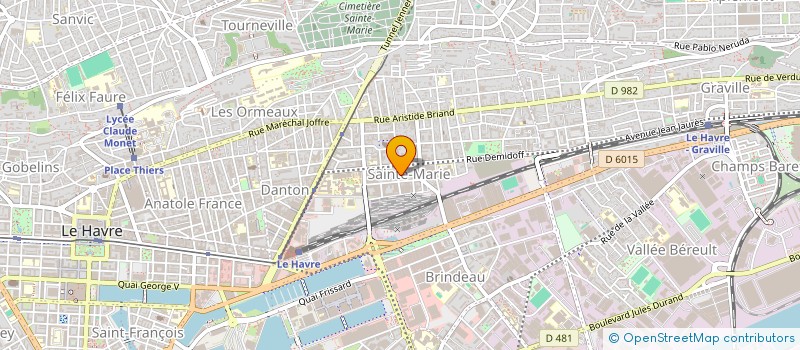 localisation de l'entreprise MADAME AURELIE BACHELEY  LE HAVRE