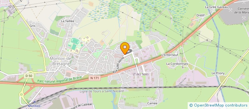 localisation de l'entreprise MADAME AURELIE BACHY  MONTOIR-DE-BRETAGNE