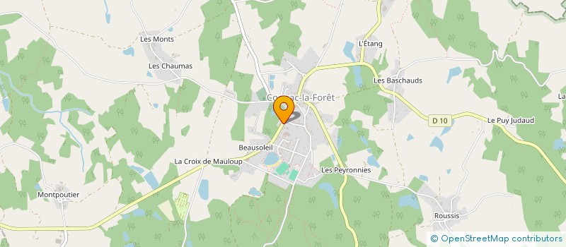 localisation de l'entreprise MADAME AURELIE BACLE  COGNAC-LA-FORET