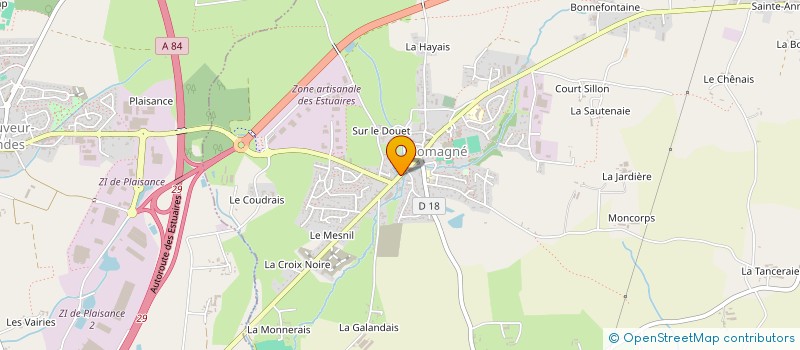 localisation de l'entreprise MADAME AURELIE BAILLARGE  ROMAGNE