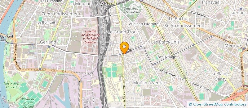 localisation de l'entreprise MADAME AURELIE BAILLY  VENISSIEUX