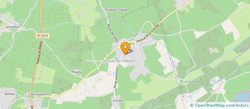 localisation de l'entreprise MADAME AURELIE BAJEUX  MOULIS-EN-MEDOC