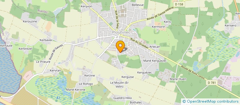 localisation de l'entreprise MADAME AURELIE BAL  PLOUHINEC