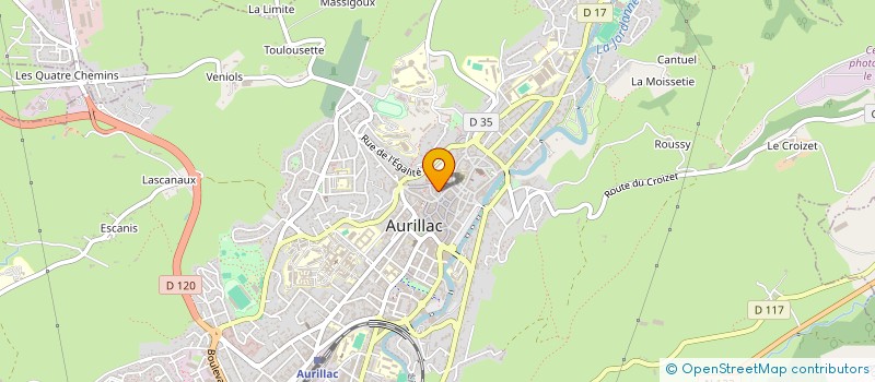 localisation de l'entreprise MADAME AURELIE BALADIER à AURILLAC