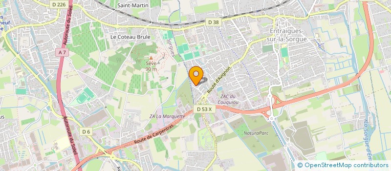 localisation de l'entreprise MADAME AURELIE BANDELIER  ENTRAIGUES-SUR-LA-SORGUE