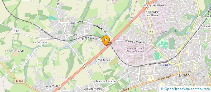 localisation de l'entreprise MADAME AURELIE BANLIAT  QUEVERT