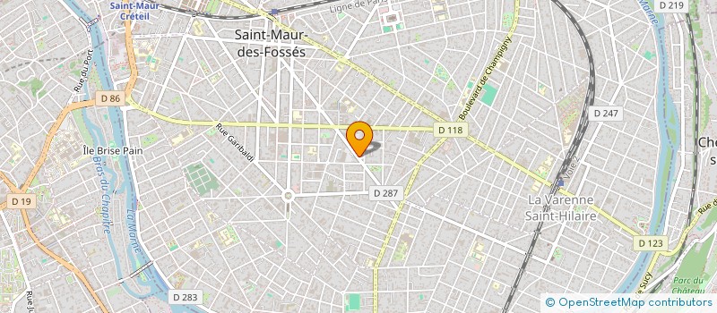 localisation de l'entreprise MADAME AURELIE BAQUET à SAINT-MAUR-DES-FOSSES