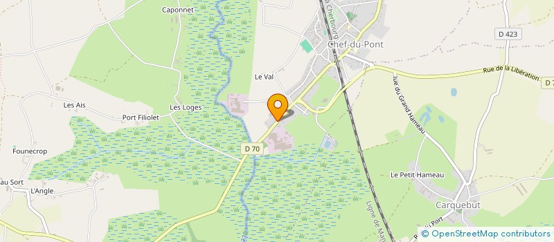 localisation de l'entreprise MADAME AURELIE BARANDIARAN  SAINTE-MERE-EGLISE