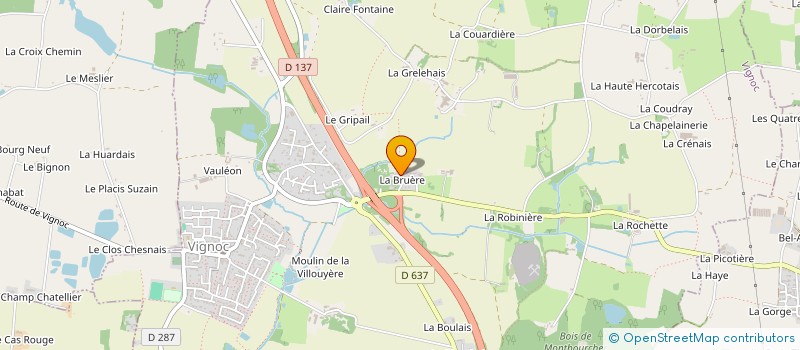 localisation de l'entreprise MADAME AURELIE BARBELIN  VIGNOC