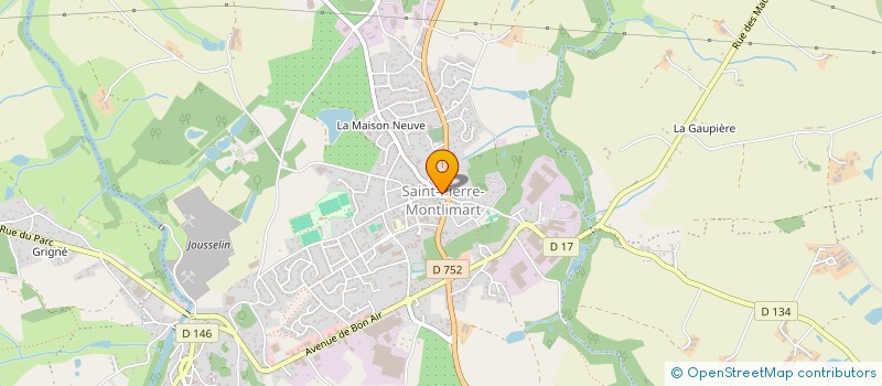 localisation de l'entreprise MADAME AURELIE BARNIER à MONTREVAULT-SUR-EVRE