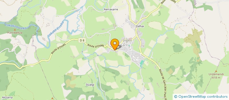 localisation de l'entreprise MADAME AURELIE BARRERE  IRISSARRY