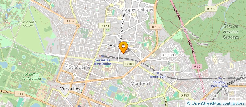 localisation de l'entreprise MADAME AURELIE BARRIER à VERSAILLES
