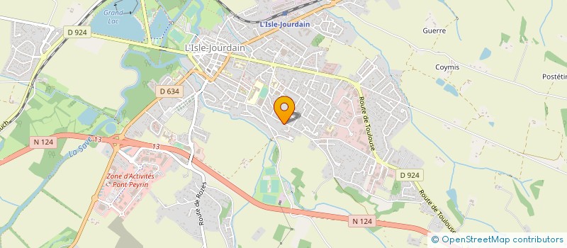 localisation de l'entreprise MADAME AURELIE BARTHE à L'ISLE-JOURDAIN
