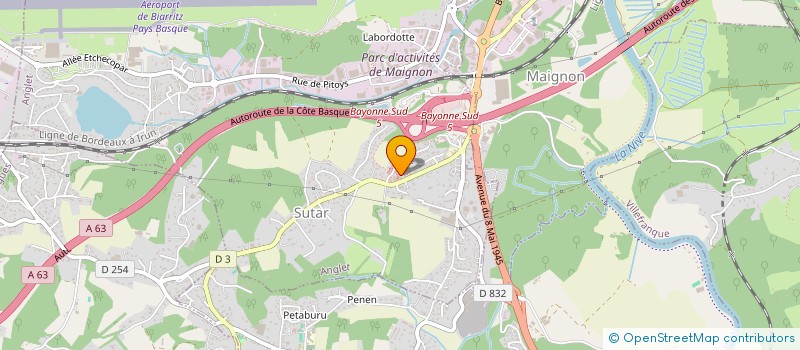 localisation de l'entreprise MADAME AURELIE BARTOSIK  ANGLET