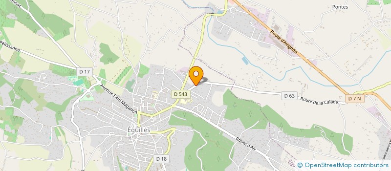 localisation de l'entreprise MADAME AURELIE BASSOLE-FONTANEAU  EGUILLES