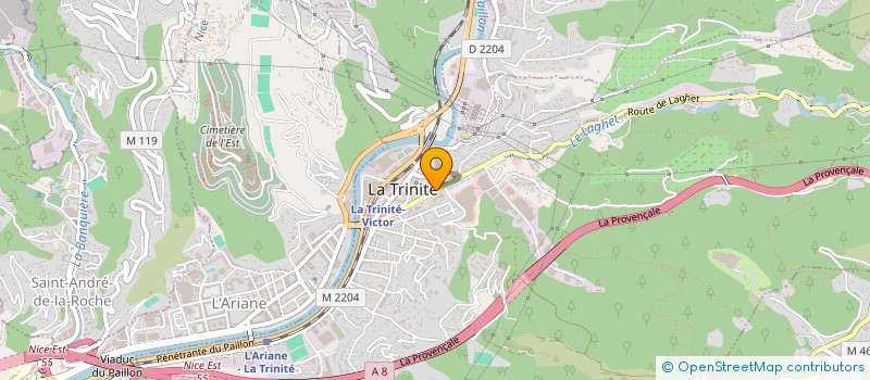 localisation de l'entreprise MADAME AURELIE BASTARI à LA TRINITE