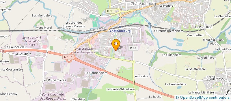 localisation de l'entreprise MADAME AURELIE BAUDAIN  CHATEAUBOURG