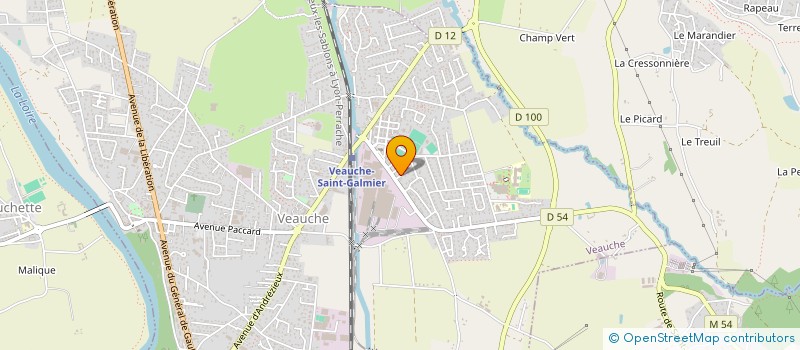 localisation de l'entreprise MADAME AURELIE BAUDRY  VEAUCHE