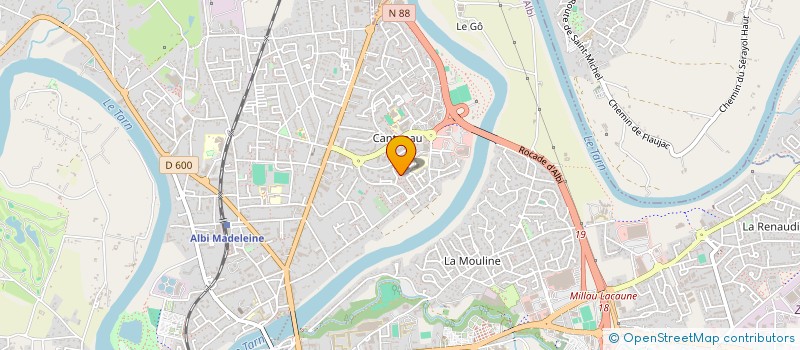 localisation de l'entreprise MADAME AURELIE BAZAN à ALBI