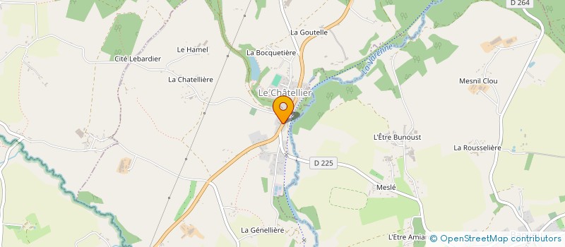 localisation de l'entreprise MADAME AURELIE BAZIN à LE CHATELLIER