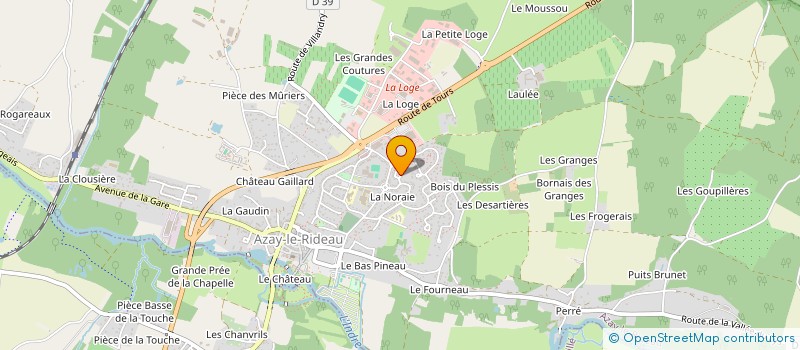 localisation de l'entreprise MADAME AURELIE BEAL  AZAY-LE-RIDEAU