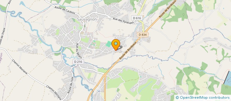 localisation de l'entreprise MADAME AURELIE BEAREZ  SAUVAGNON