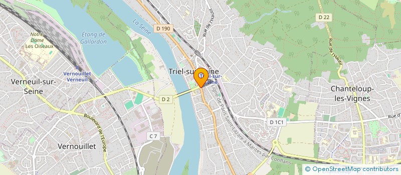 localisation de l'entreprise MADAME AURELIE BEAUCHERON  TRIEL-SUR-SEINE
