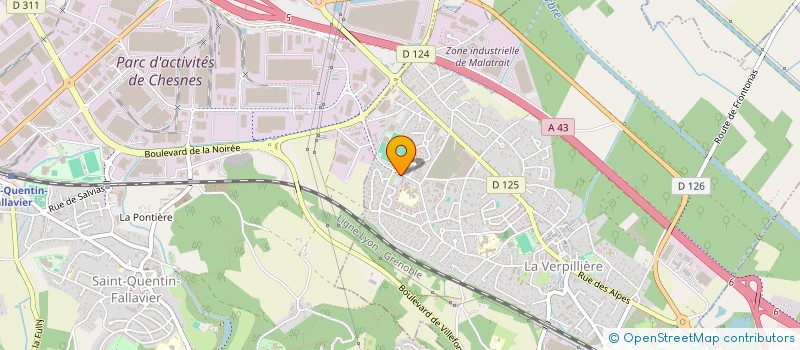 localisation de l'entreprise MADAME AURELIE BECQUE  LA VERPILLIERE