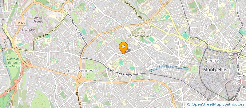 localisation de l'entreprise MADAME AURELIE BECQUET à MONTPELLIER