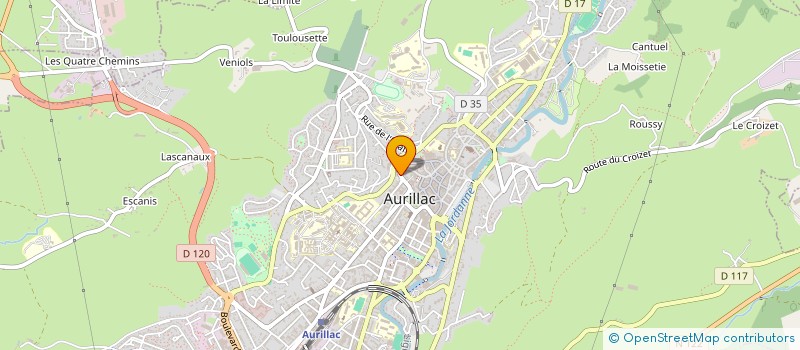 localisation de l'entreprise MADAME AURELIE BELAIGUES à AURILLAC