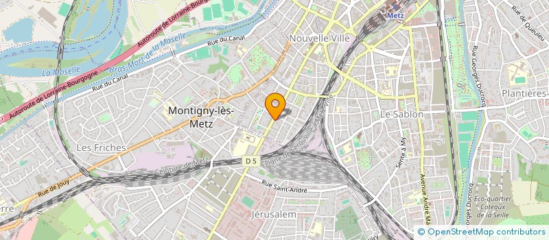 localisation de l'entreprise MADAME AURELIE BELGRAND à METZ