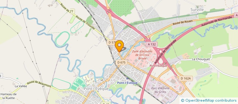 localisation de l'entreprise MADAME AURELIE BELLANGER  PONT-L'EVEQUE