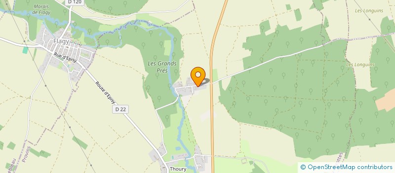 localisation de l'entreprise MADAME AURELIE BELLAY  THOURY-FEROTTES