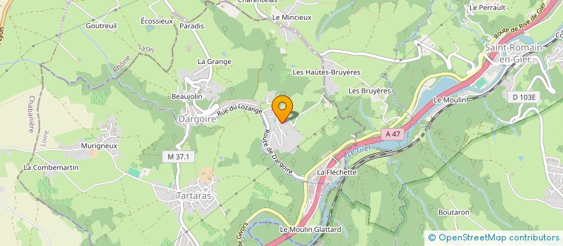 localisation de l'entreprise MADAME AURELIE BELLEVILLE  DARGOIRE